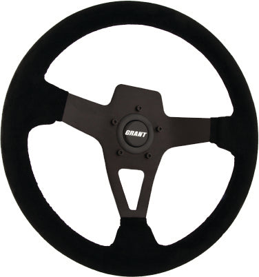 Suede Series Steering Wheel All Black