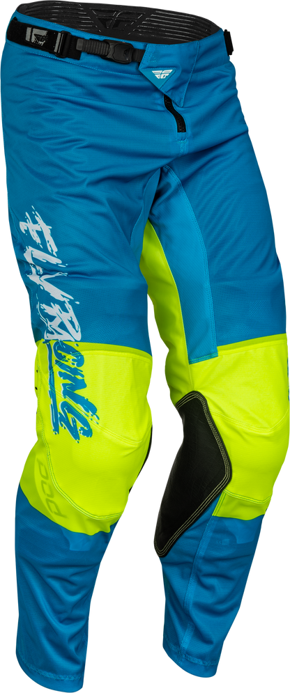 Youth Kinetic Mesh Khaos Pants Blue/White/Hi Vis Sz 22