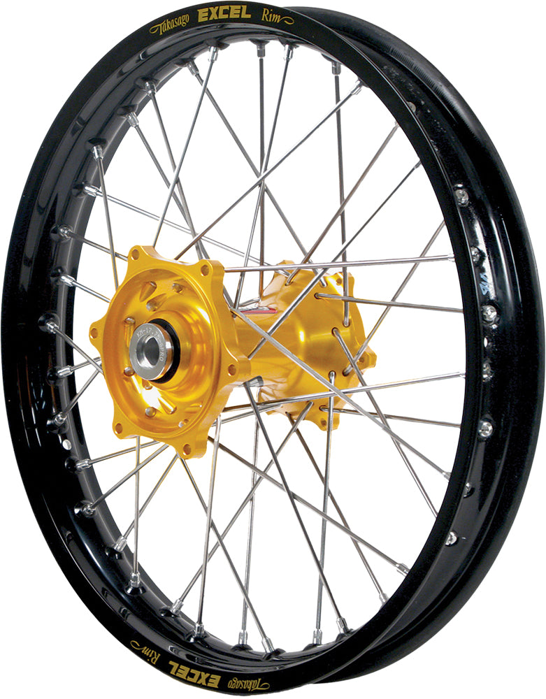 Front Wheel 1.60 X 21 Gold Hub Black Rim