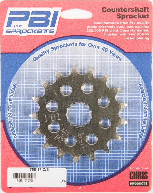 Front Cs Sprocket Steel 17t 520 Kaw/Suz/Yam