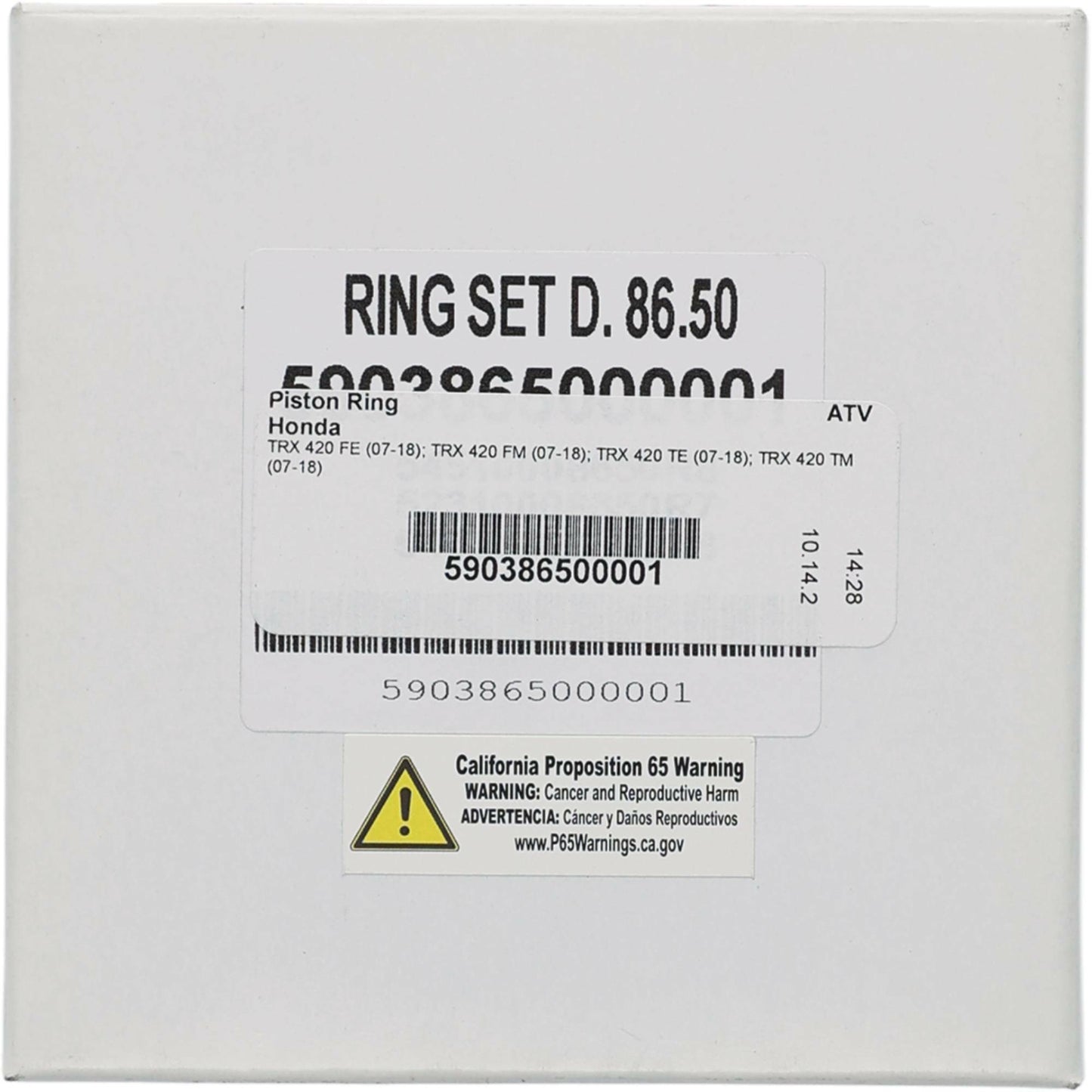 Piston Rings 86.46mm Hon For Vertex Pistons Only