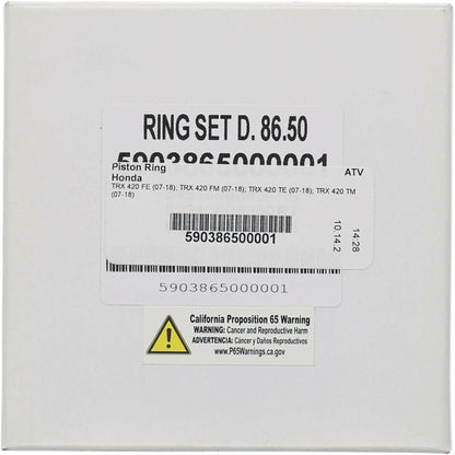 Piston Rings 86.46mm Hon For Vertex Pistons Only