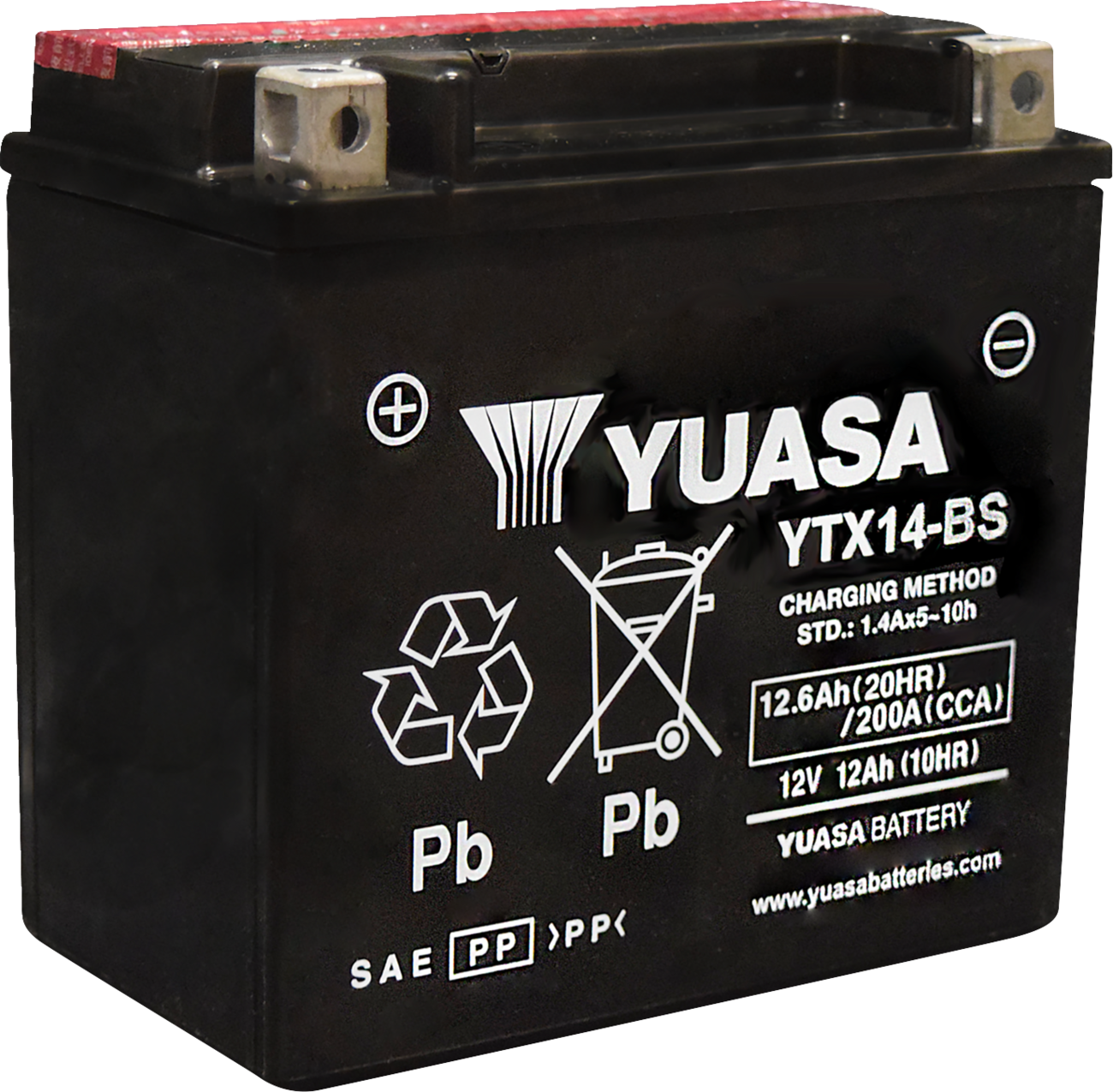 YUASA Battery - YTX14BS YUAM3RH4SIND