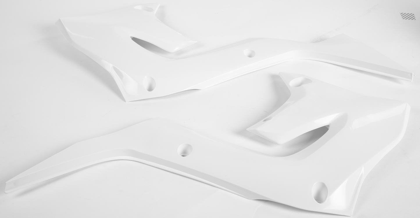 Radiator Scoops Restyling White Kaw