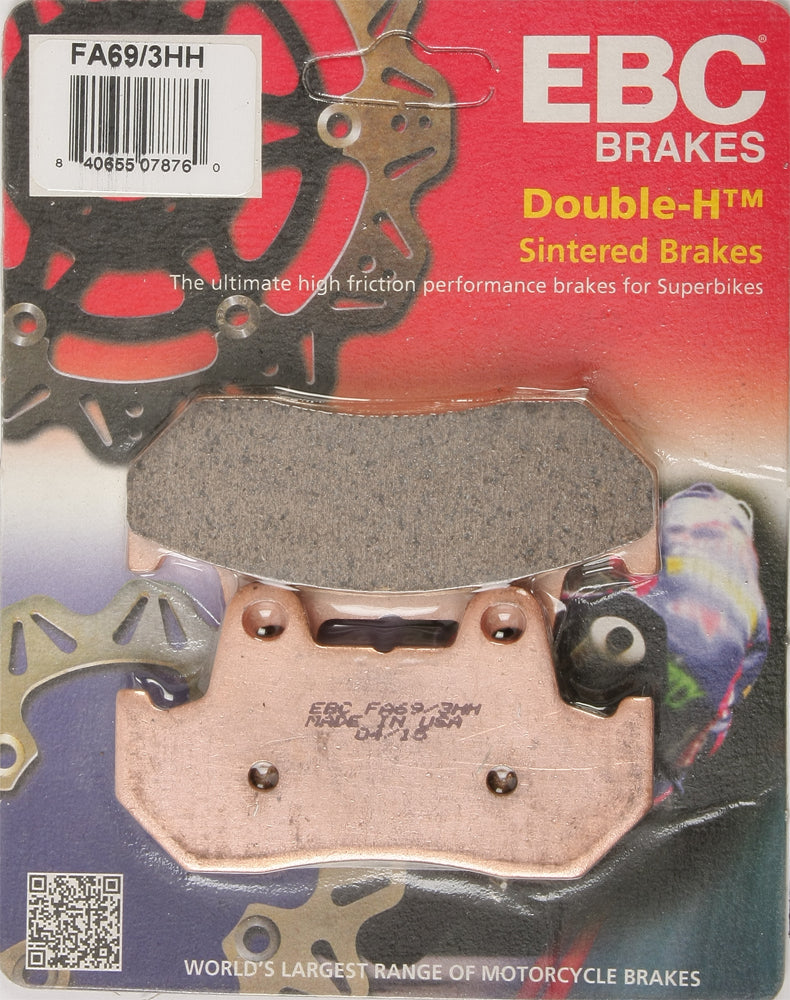 Brake Pads Fa69/3hh Double H Sintered