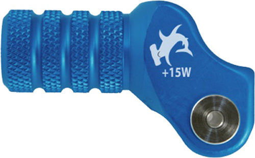 Billet Shift Lever Offset Tip Blue +15mm