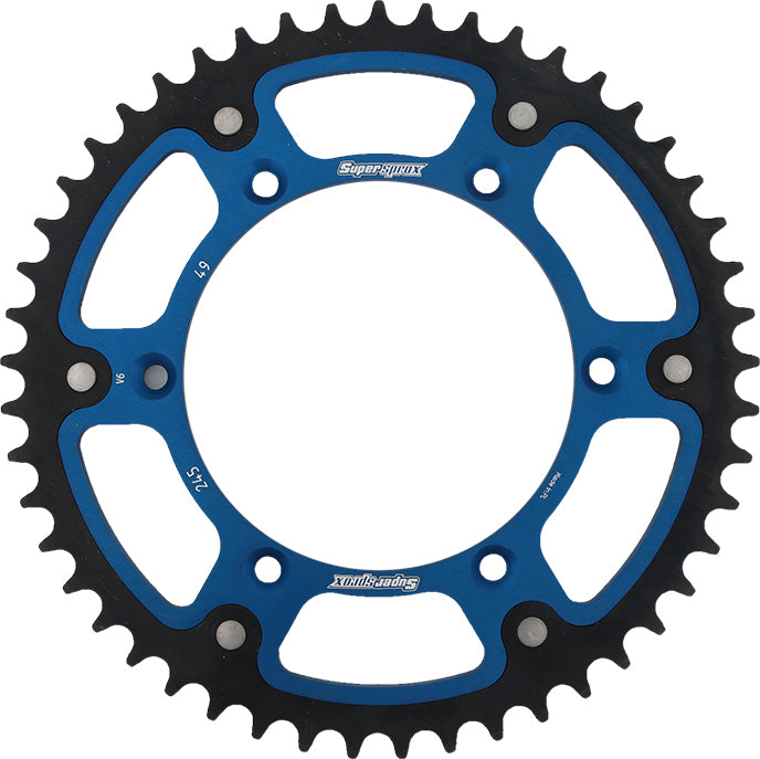 Rear Stealth Sprocket Alu/Stl 49t 520 Blu Yam