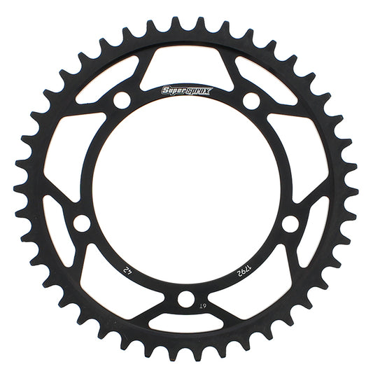 Rear Sprocket Steel 42t 525 Blk Suz/Tri