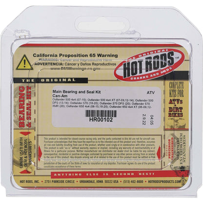 Main Bearing And Seal Kit Can