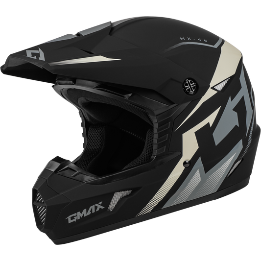 Mx 46 Compound Helmet Matte Black/Grey/White Md