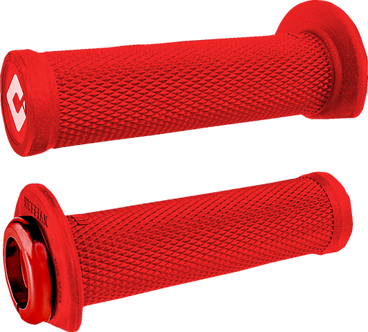 ODI Ruffian 2.1 Lock-On Grips - ATV/PWC - Bright Red/Red J33RFR-R
