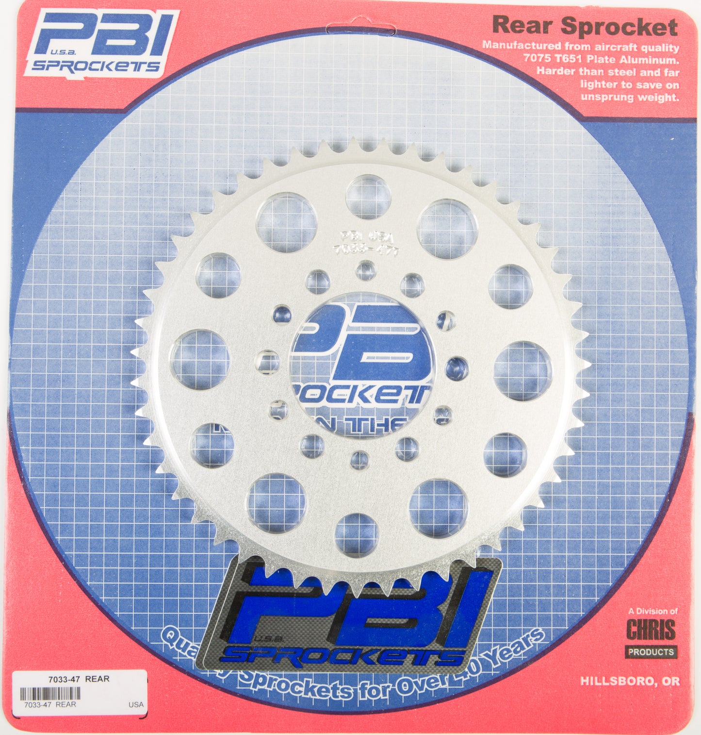 Rear Sprocket Aluminum 47t 428 Yam