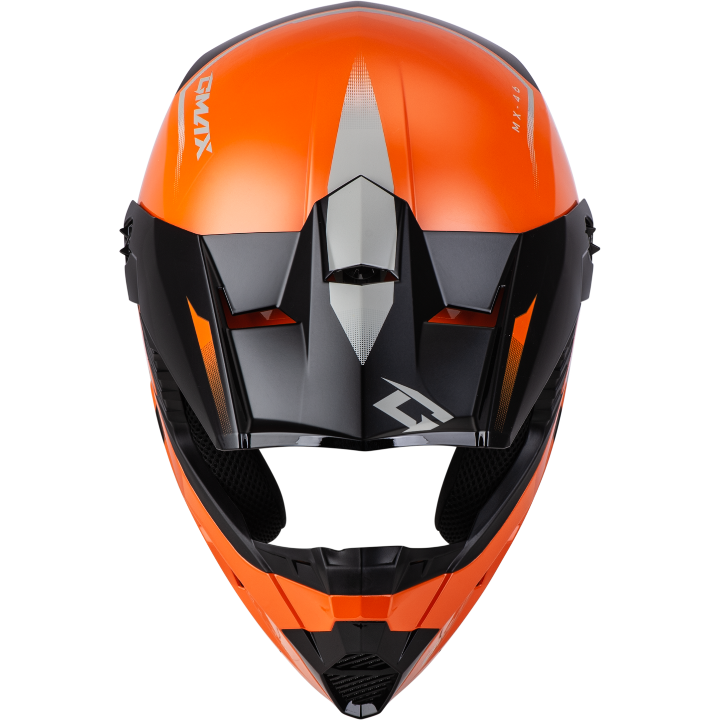 Mx 46 Compound Helmet Orange/Black/Grey Lg