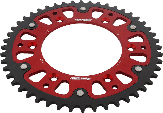 Rear Stealth Sprocket Alu/Stl 48t 520 Red Hon