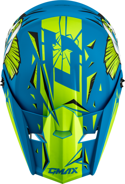 Youth Mx 46y Unstable Helmet Matte Blue/Green Ym