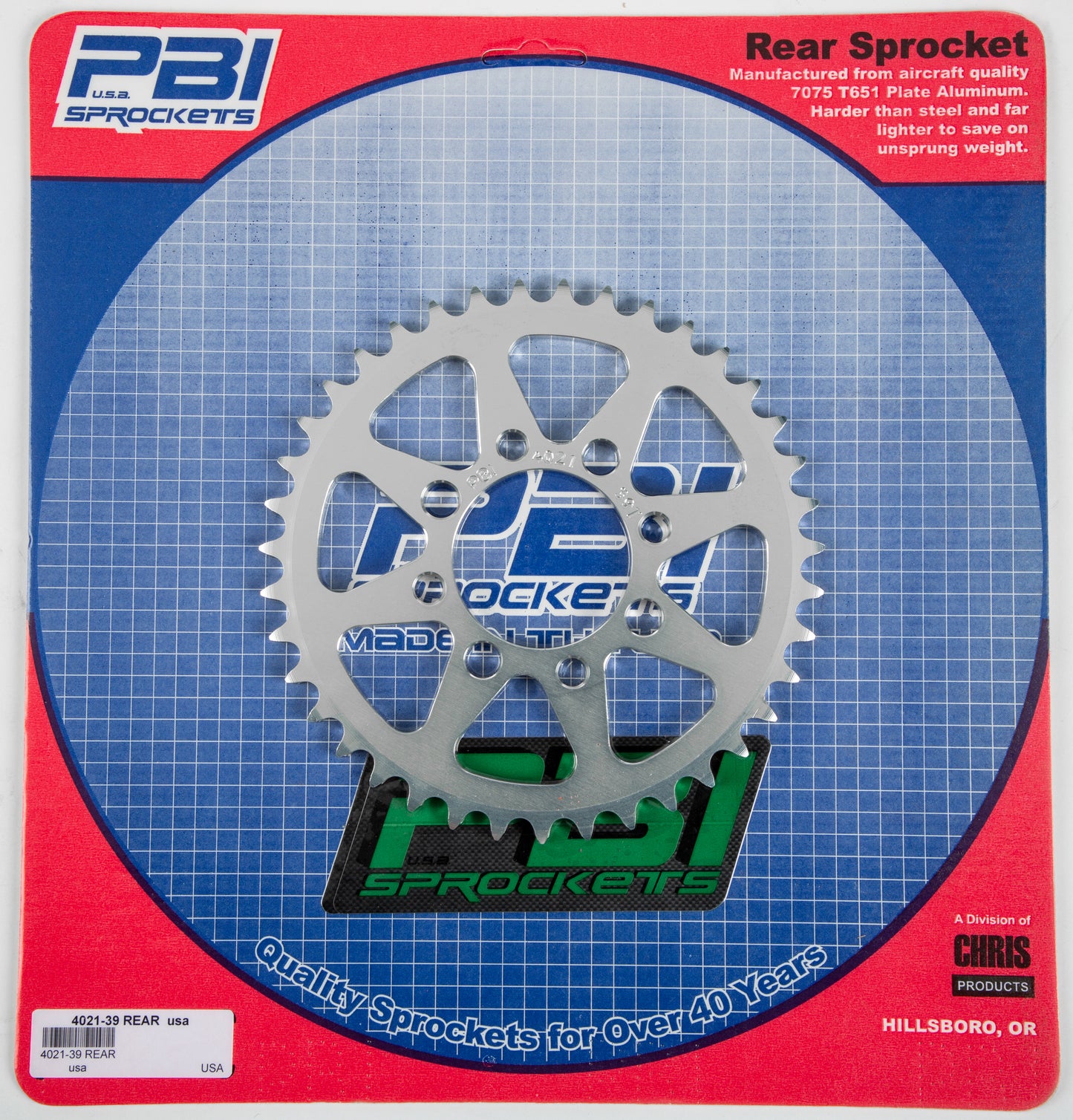 Rear Sprocket Aluminum 39t 420 Kaw/Suz