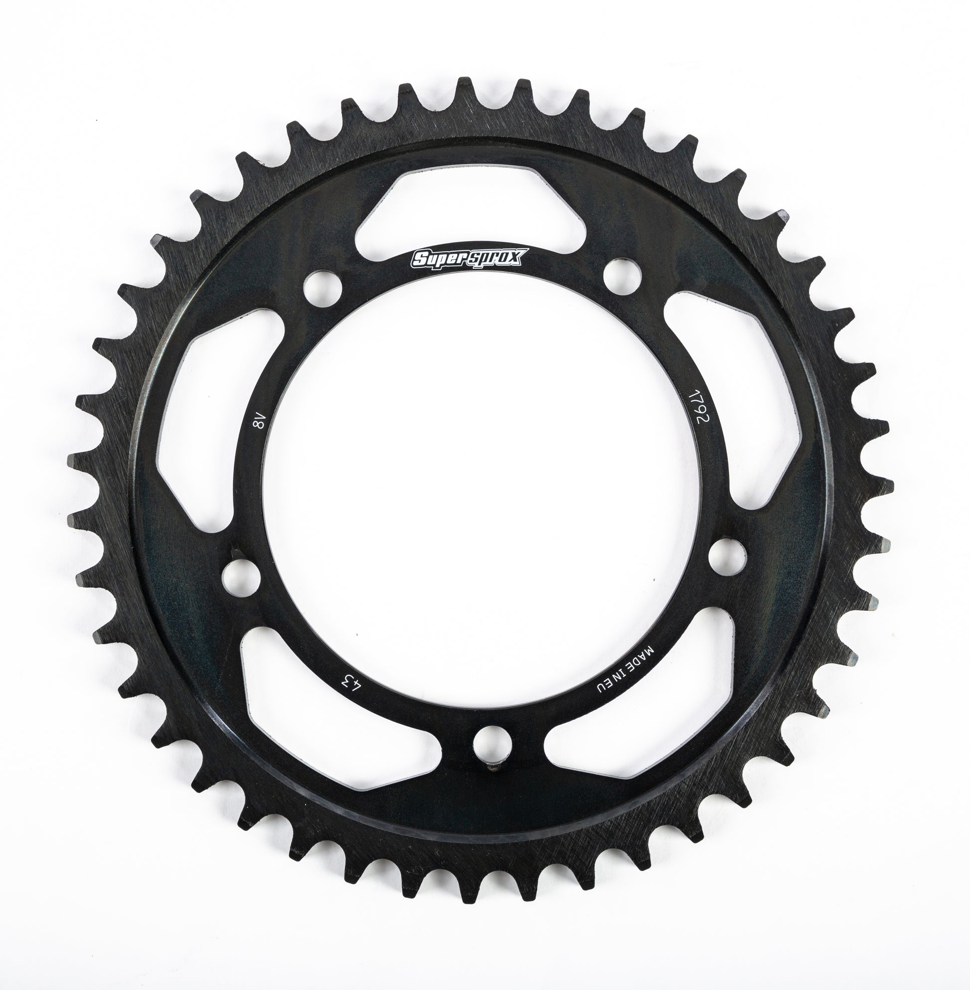 Rear Edge Sprocket Steel 43t 525 Blk Hay/Suz/Tri