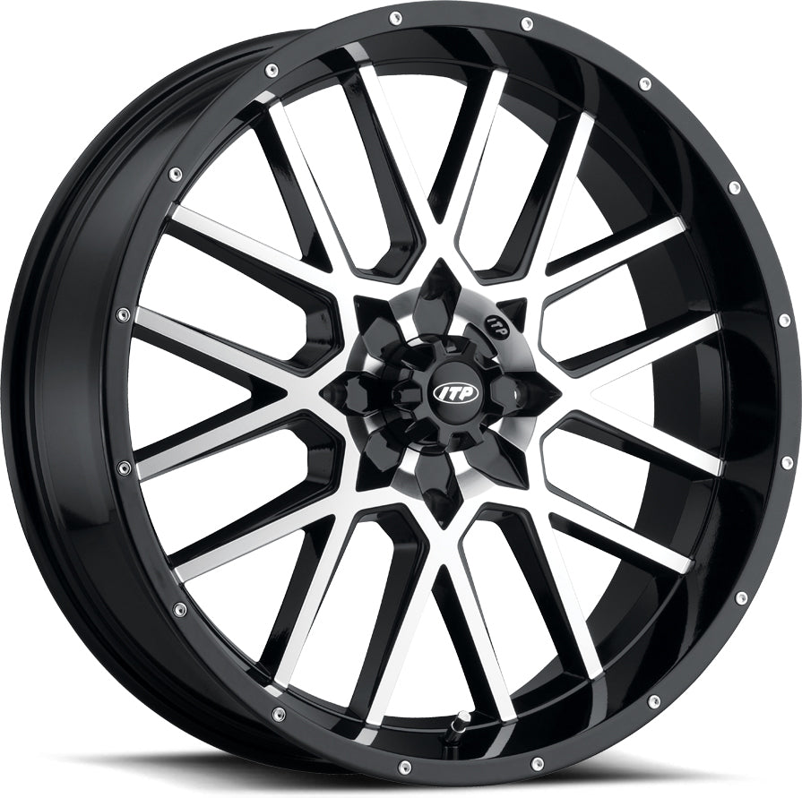 Hurricane Black/Machined 20x6.5 4/137 4 + 2.5 (+10mm)