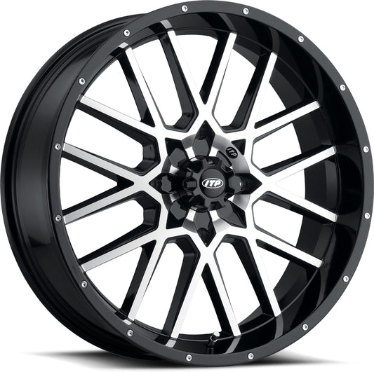 Hurricane Black/Machined 20x6.5 4/137 4 + 2.5 (+10mm)