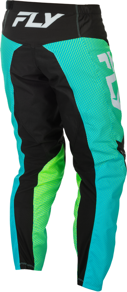 F 16 Pants Aqua/Black/White Sz 30