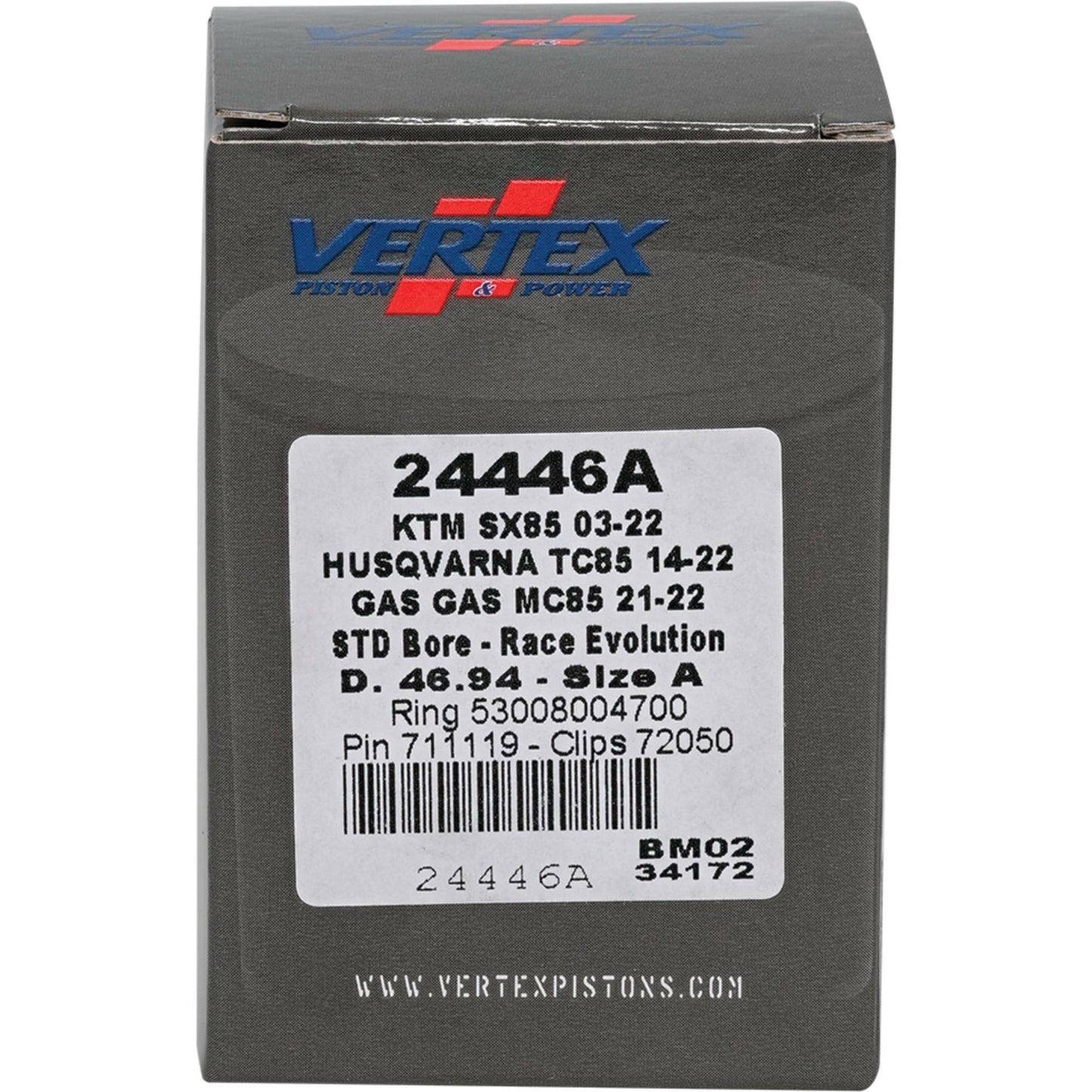 Piston Kit Cast Race Evolution 46.94/Std Ktm / Husq / Gas