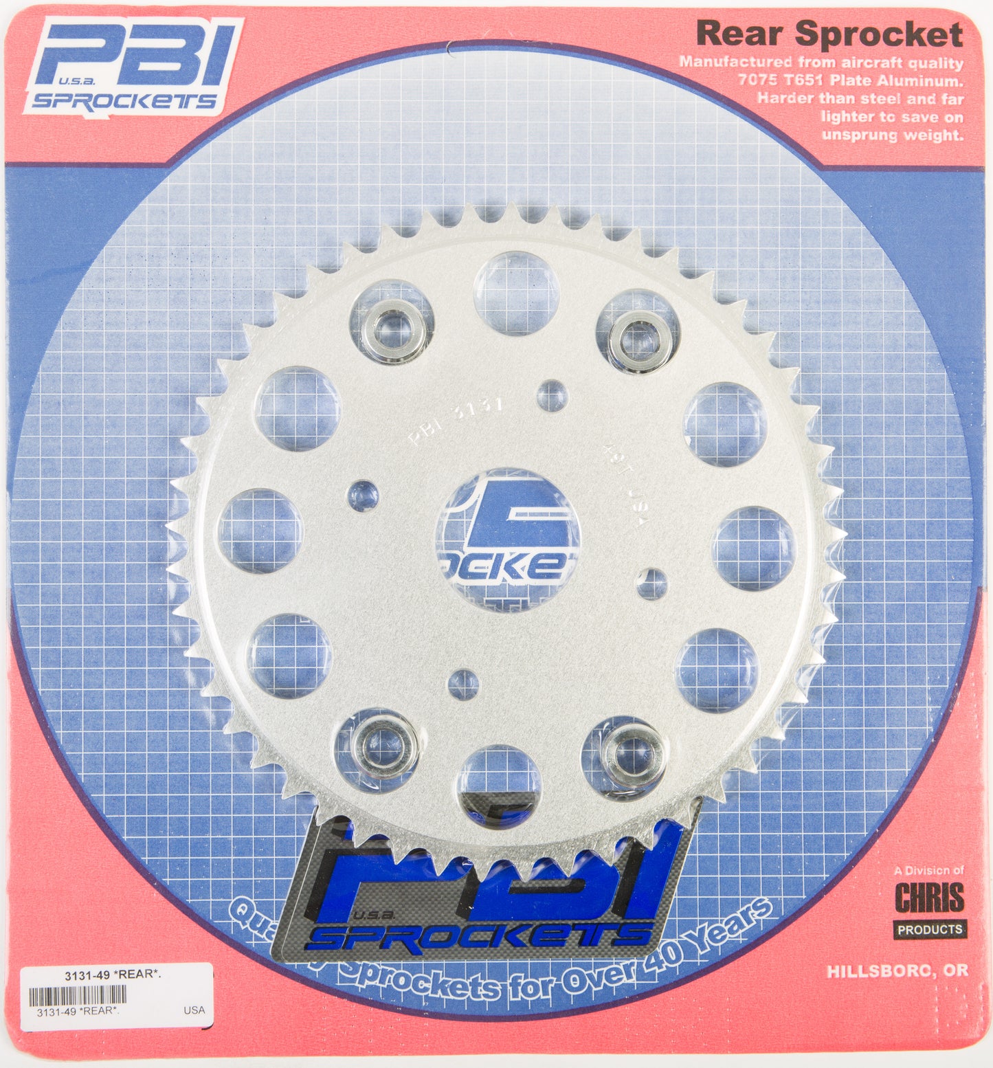 Rear Sprocket Aluminum 49t 428 Hon