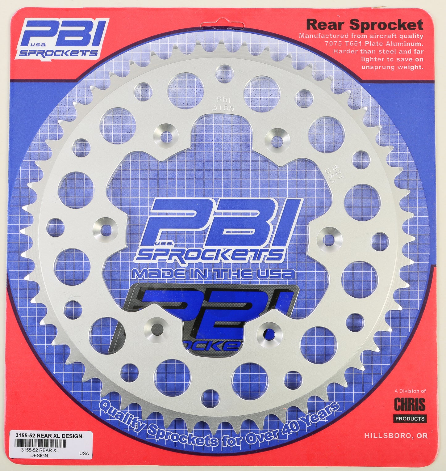 Rear Sprocket Aluminum 52t 520 Beta/Hon