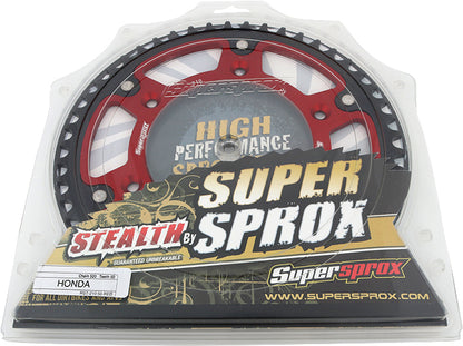 Rear Stealth Sprocket Alu/Stl 50t 520 Red Hon