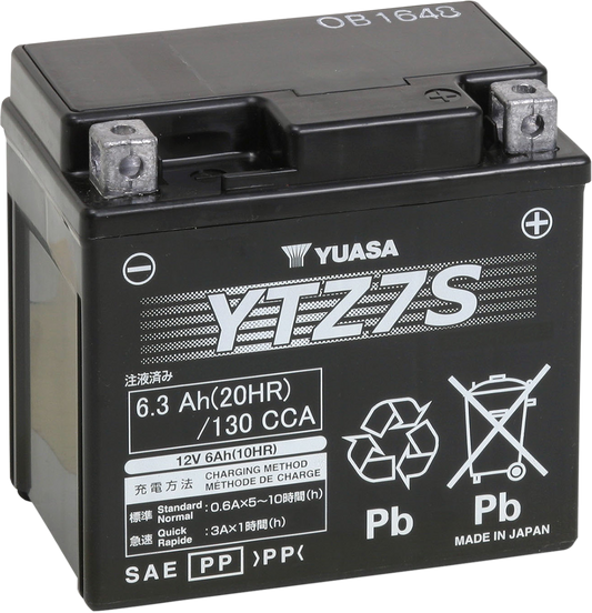 YUASA AGM Battery - YTZ7S YUAM727ZS