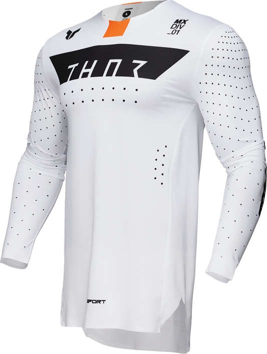 THOR SPORTMODE Rogue Jersey - White/Orange - Large 2910-8201