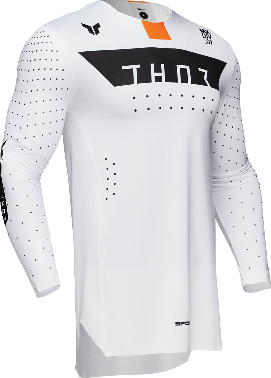 THOR SPORTMODE Rogue Jersey - White/Orange - Large 2910-8201