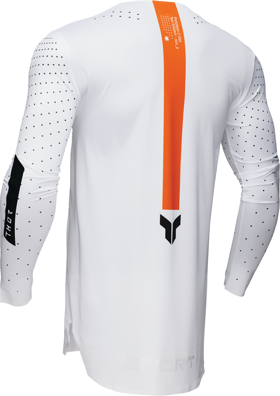 THOR SPORTMODE Rogue Jersey - White/Orange - Large 2910-8201