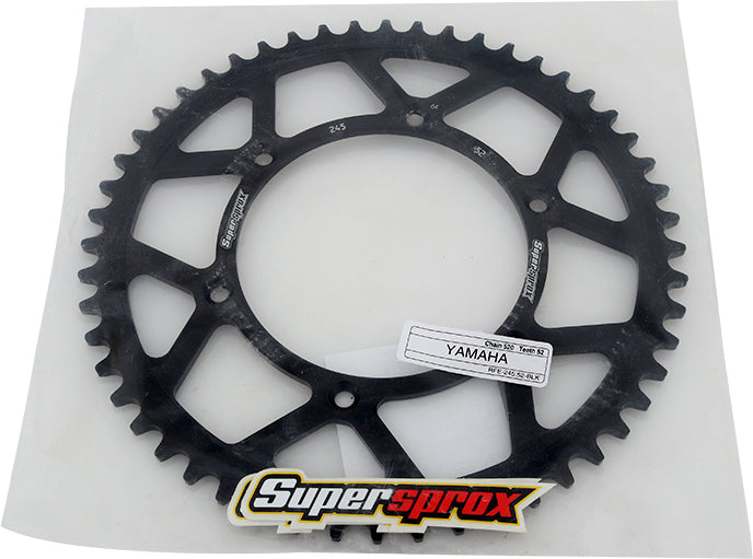 Rear Sprocket Steel 52t 520 Blk Yam