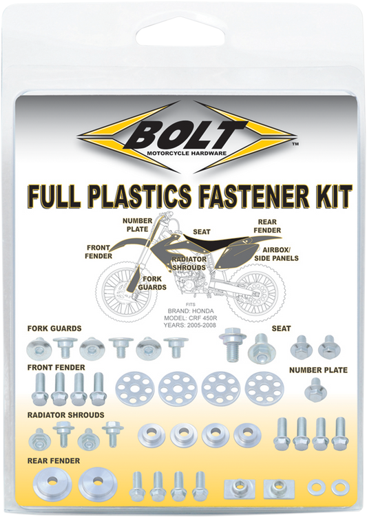 BOLT Body Work Fastener Kit - '17-'20 KX250F/'16-'18 KX450F KAW-1600004