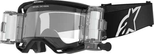 ALPINESTARS GOGGLES Vision 8 Roll-Off Goggle - Corp - Black - Clear 5101125-1529