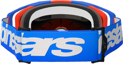 ALPINESTARS GOGGLES Vision 8 Goggle - Wordmark - Blue/Orange - Red Mirror 5101325-7303
