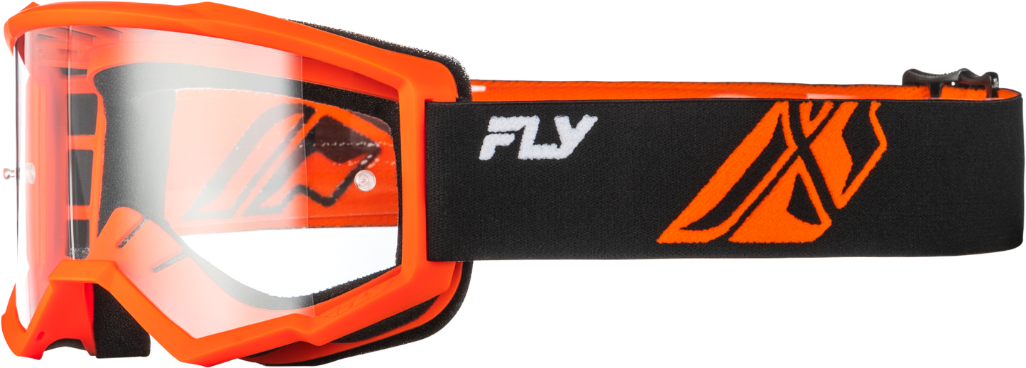 Focus Goggle Black/Orange W/ Clear Lens