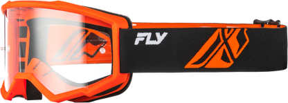 Focus Goggle Black/Orange W/ Clear Lens