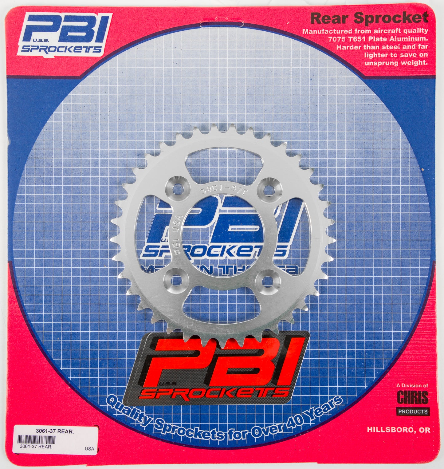 Rear Sprocket Aluminum 37t 420 Hon