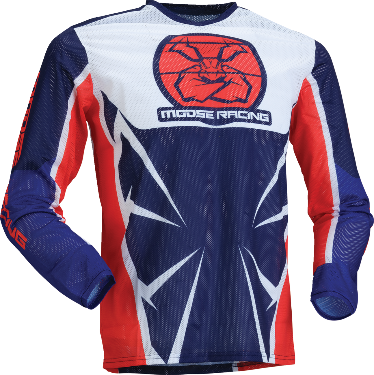 MOOSE RACING Youth Agroid Mesh Jersey - Red/White/Blue - XL 2912-2527