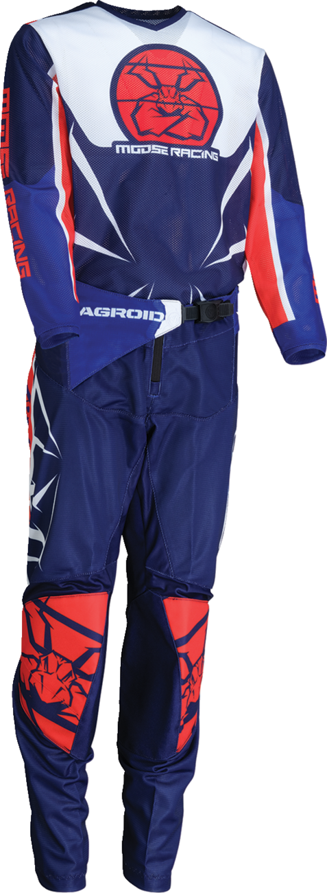 MOOSE RACING Youth Agroid Mesh Jersey - Red/White/Blue - XL 2912-2527