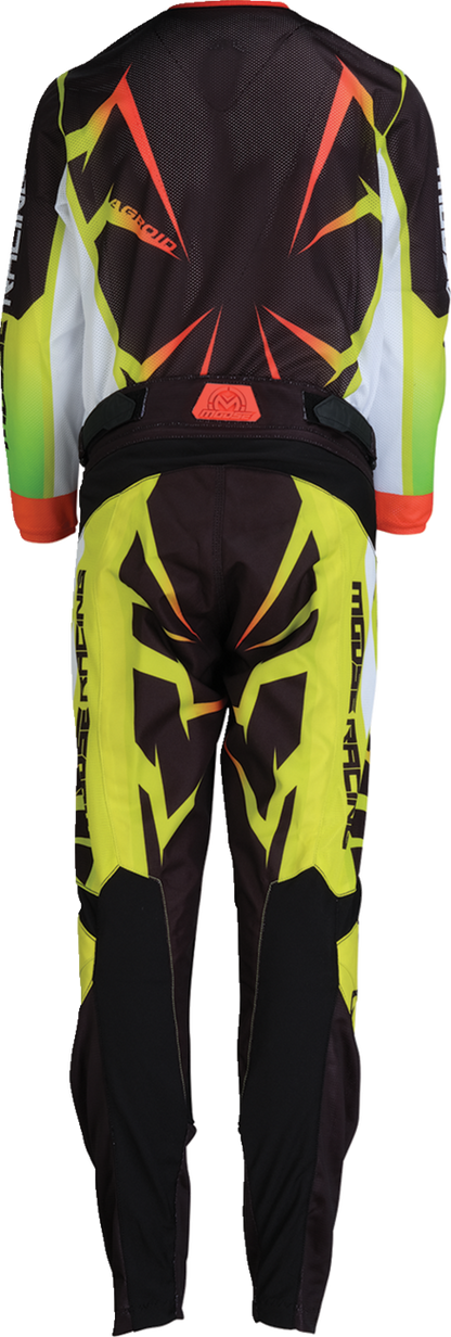 MOOSE RACING Youth Agroid Mesh Jersey - Hi-Viz/Black - XL 2912-2534