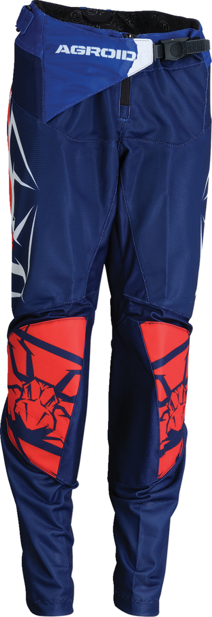 MOOSE RACING Youth Agroid Mesh Pants - Red/White/Blue - 26 2903-2557