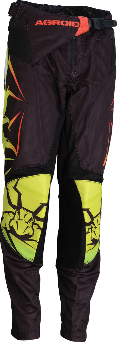 MOOSE OFFROAD Youth Agroid Mesh Pants - Hi-Viz/Black - 20 2903-2561