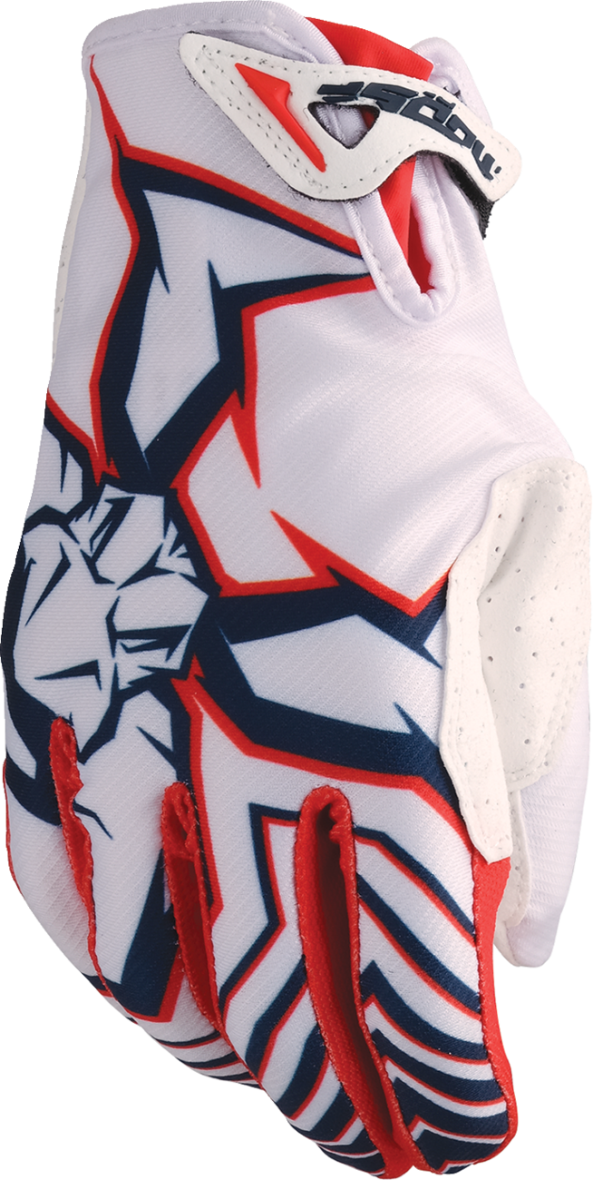 MOOSE OFFROAD Agroid* Pro Gloves - Red/White/Blue - 2XL 3330-8089