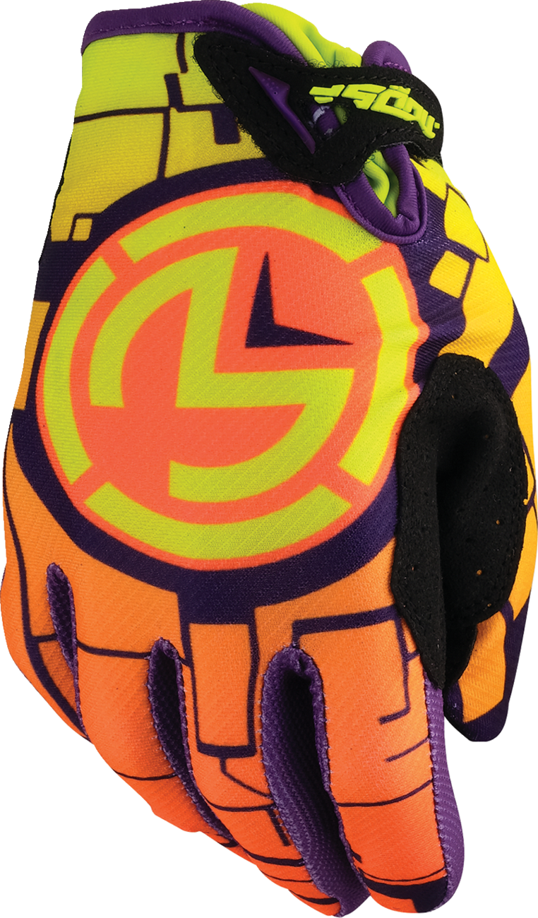 MOOSE OFFROAD Youth SX1* Gloves - Orange/Green - Small 3332-1888
