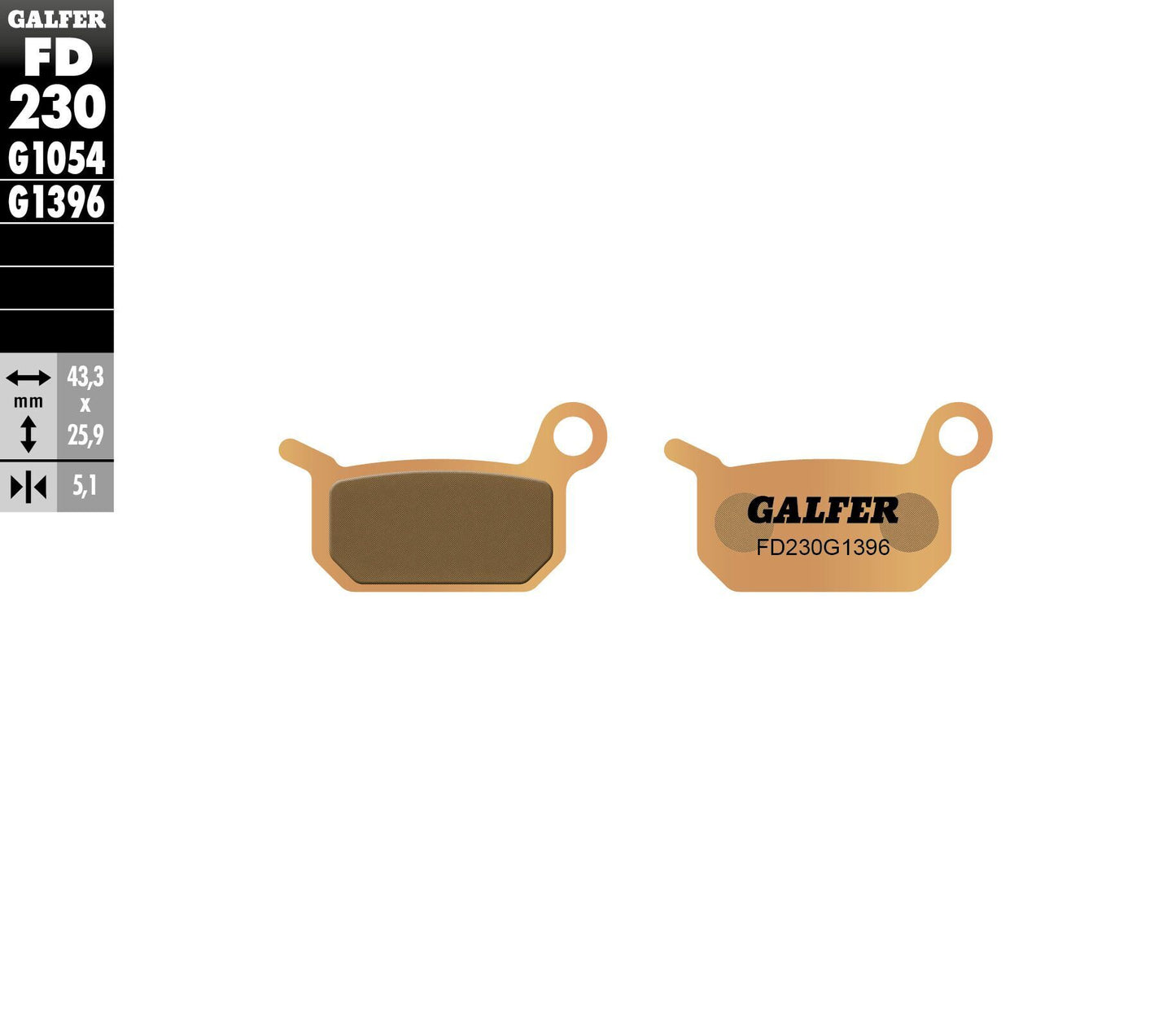Brake Pads Sintered Fd230g1396
