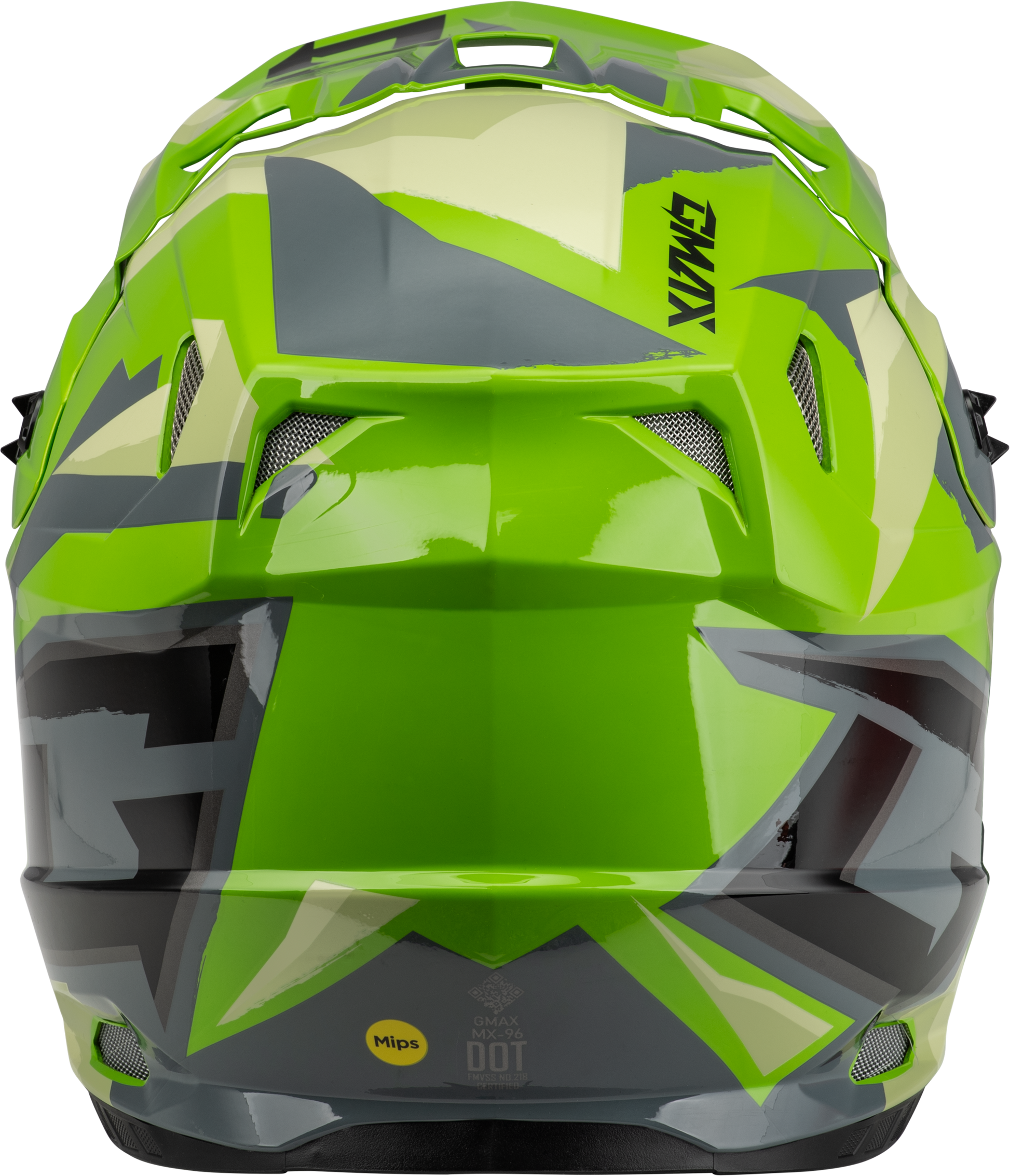 Mx 96s Splinter Helmet Green/Grey/Black Lg