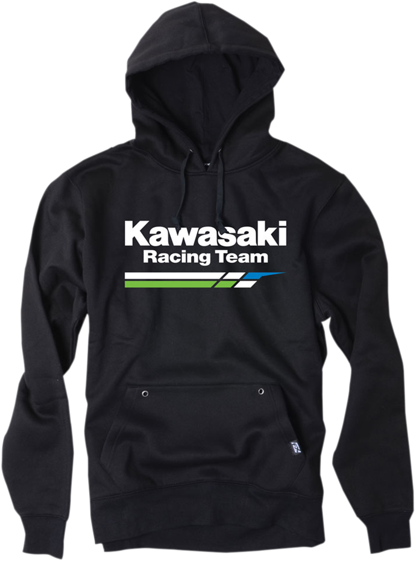 FACTORY EFFEX Kawasaki Racing Pullover Hoodie - Black - Medium 18-88122