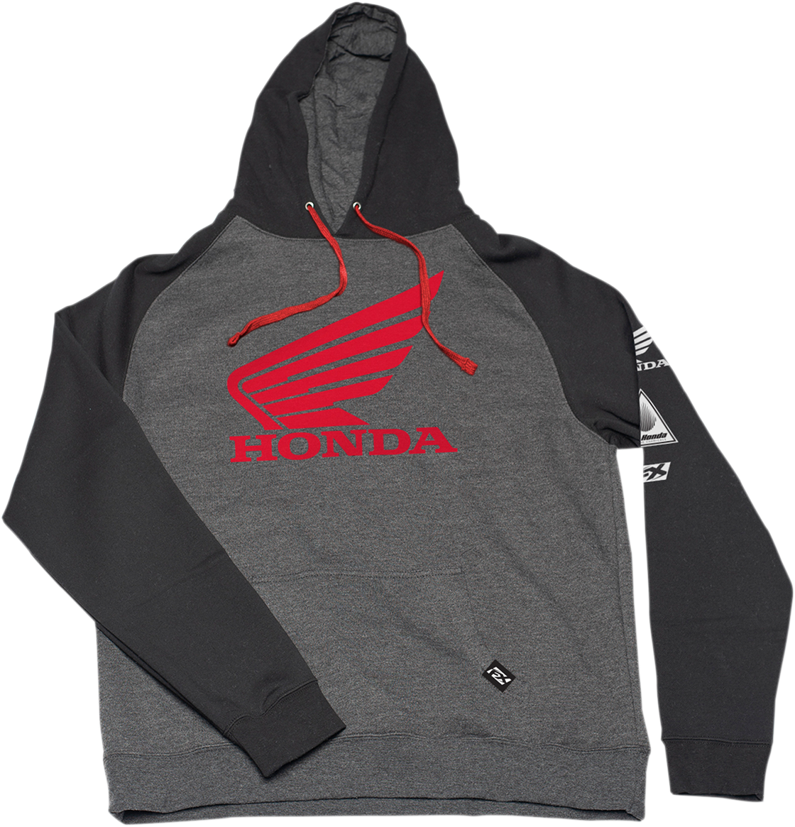 FACTORY EFFEX Honda Wing Hoodie - Black/Charcoal - 2XL 22-88308